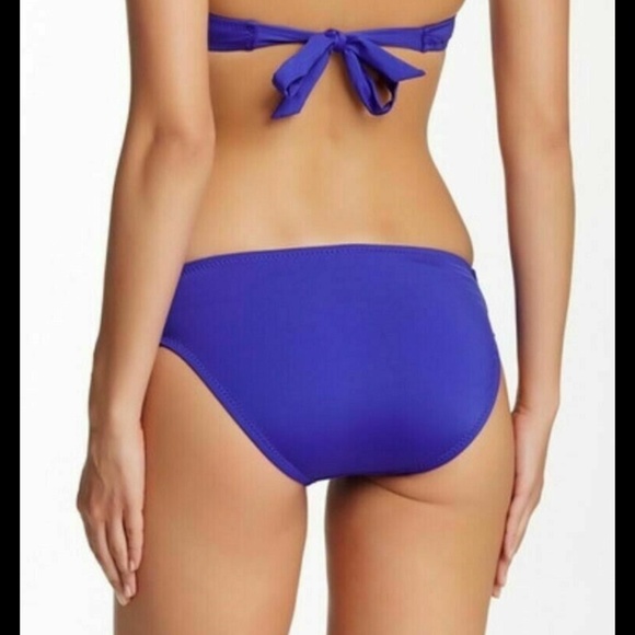 NWT $52 BECCA Laser Cut Out Bikini Bottom in‎ Sapphire [SZ Medium ] - Picture 3 of 12